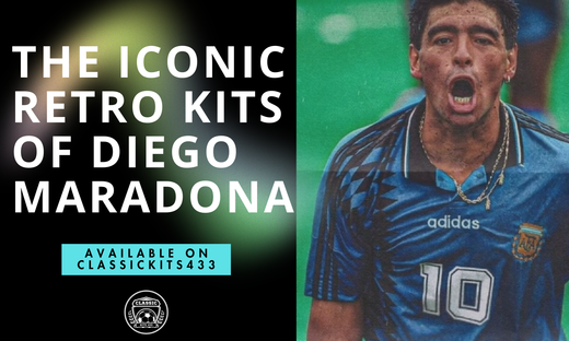 The Iconic Retro Shirts of Diego Maradona at Classickits433