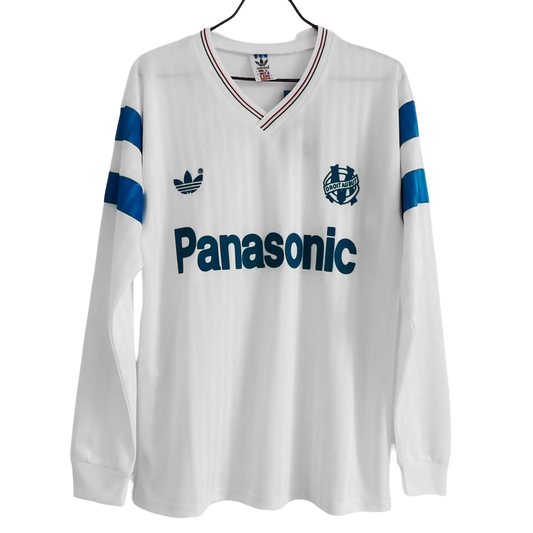 1990 Olympique de Marseille Panasonic - Home Retro Kit – Long Sleeves - ClassicKits433