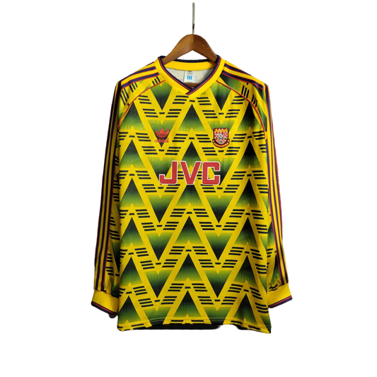 1991/1993 Arsenal JVC - Away Retro Kit – Long Sleeve - ClassicKits433