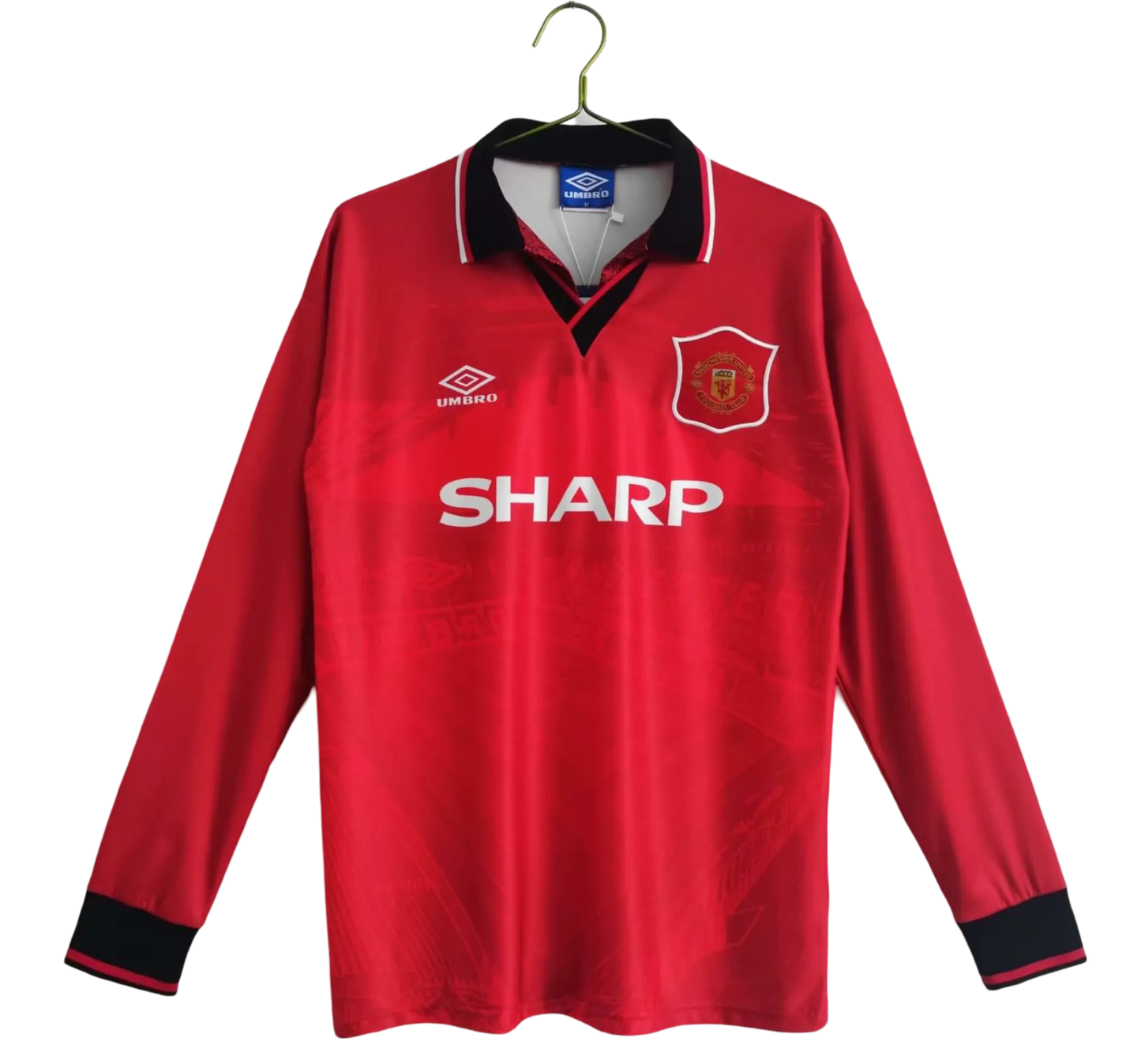 1994/1996 Manchester United SHARP - Home Retro Kit – Long Sleeve - ClassicKits433