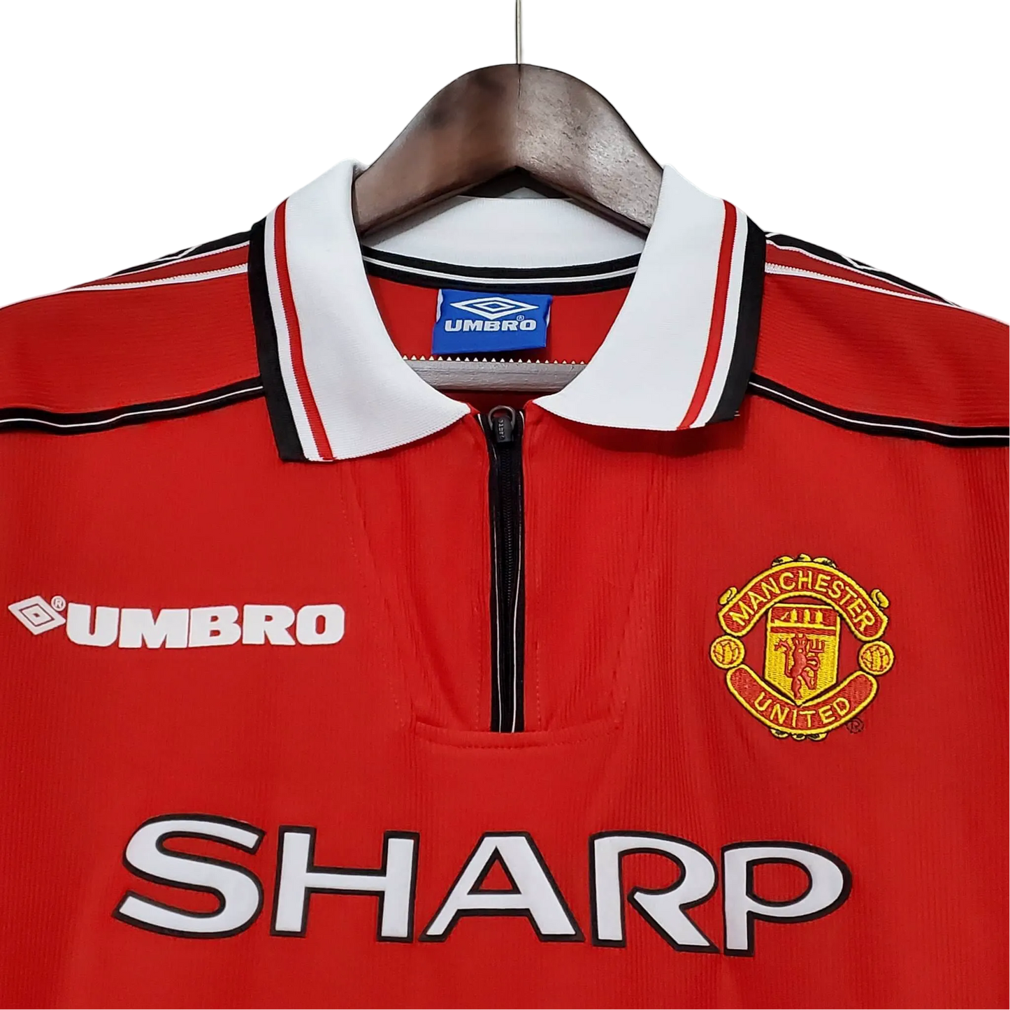 1998/2000 Manchester United SHARP - Home Retro Kit – Long Sleeve - ClassicKits433