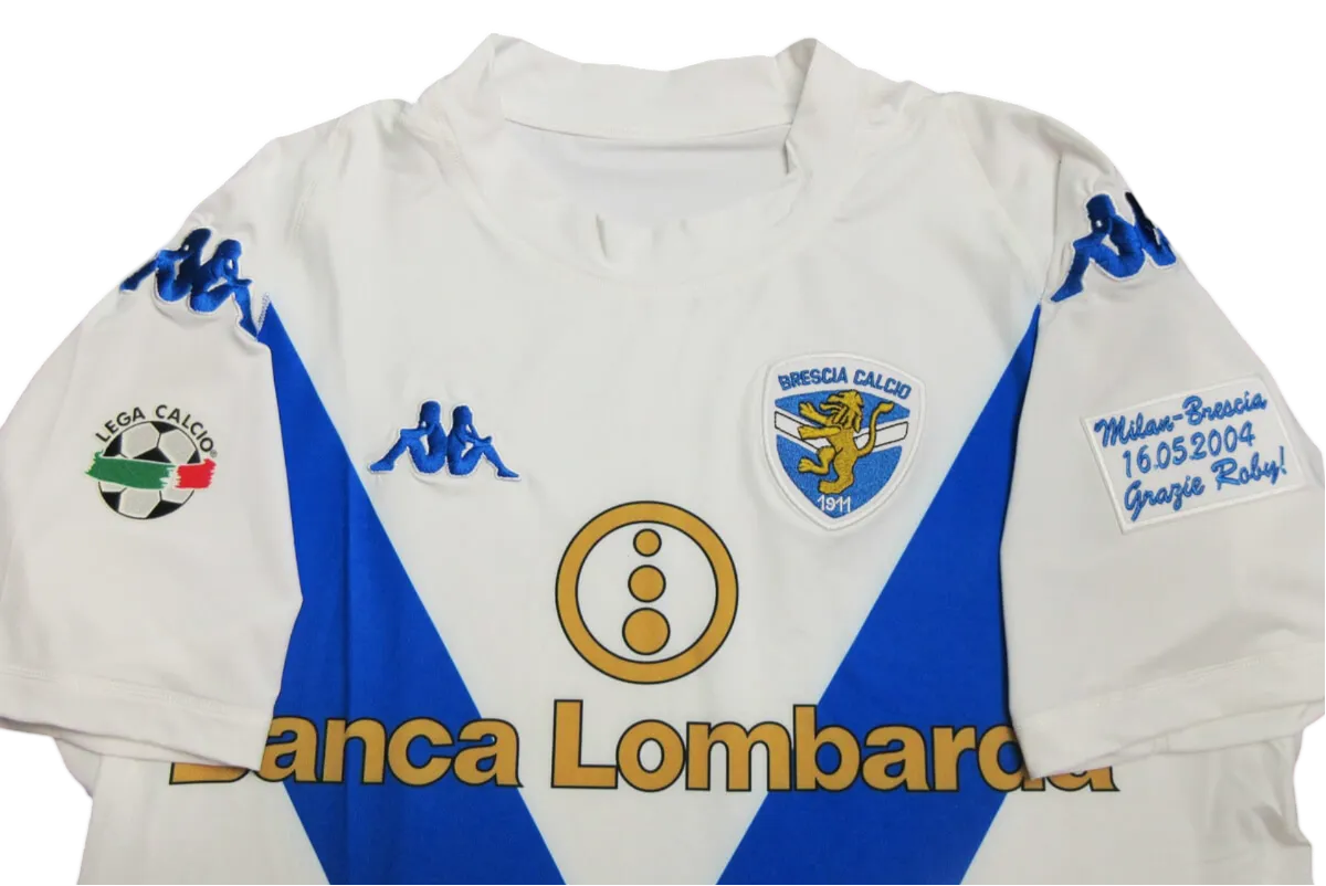 2003/2004 Fc Brescia Banca Lombarda - Away white Retro kit - ClassicKits433