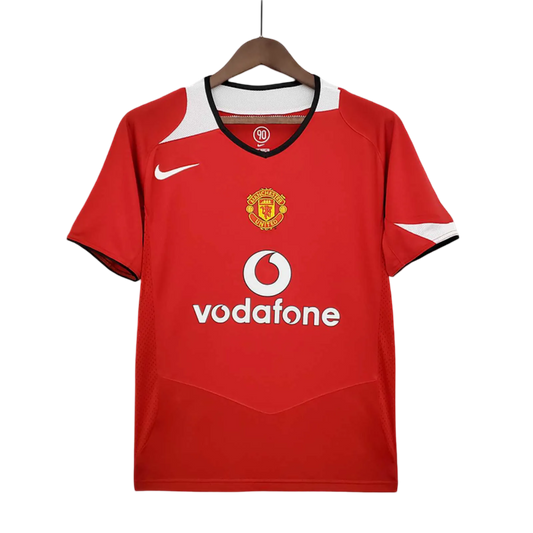 2004/2006 Manchester United vodafone - Home Retro Kit – Short Sleeves - ClassicKits433