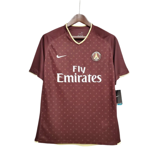 2006/2007 PARIS SAINT GERMAIN Fly Emirates - Away red Retro kit - ClassicKits433