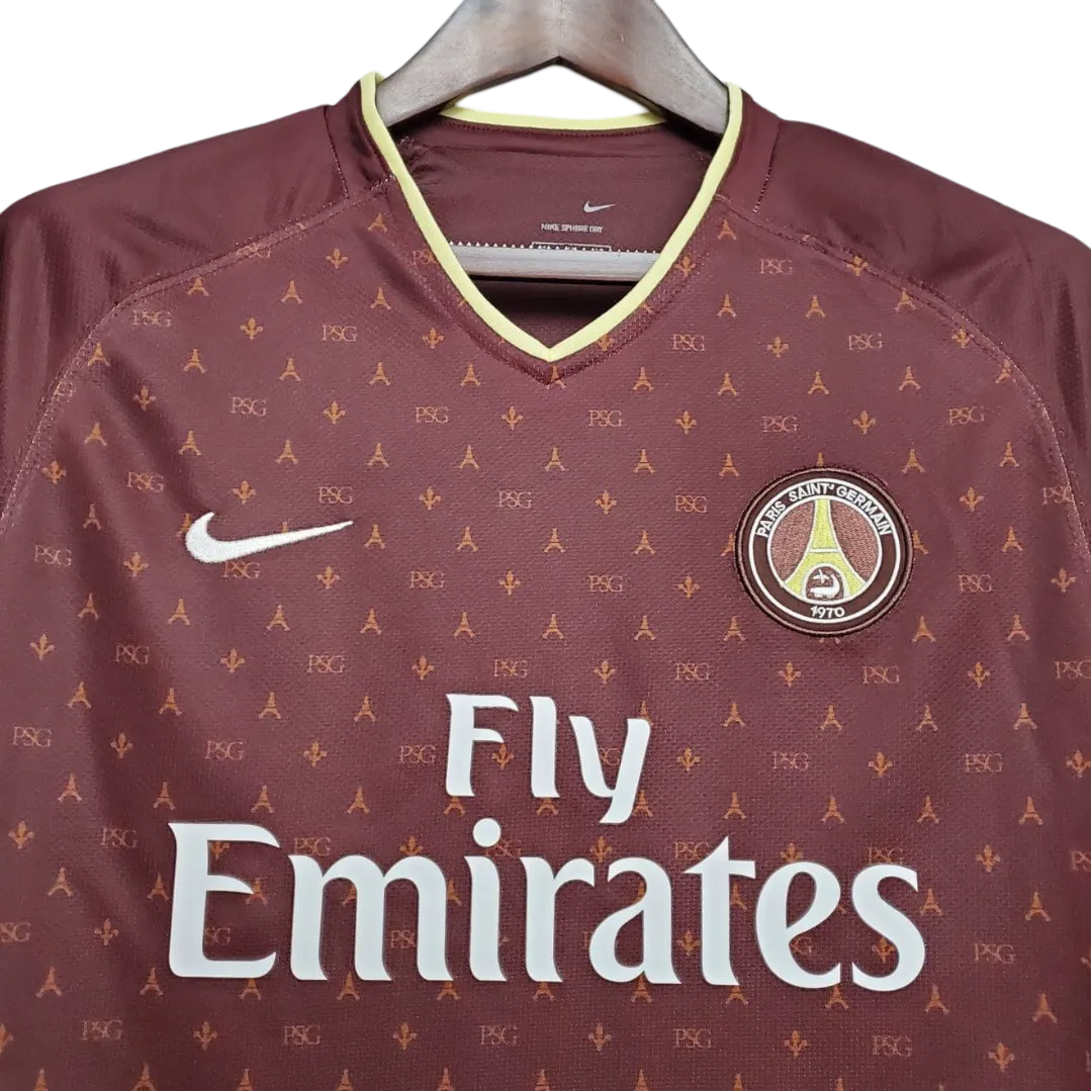 2006/2007 PARIS SAINT GERMAIN Fly Emirates - Away red Retro kit - ClassicKits433