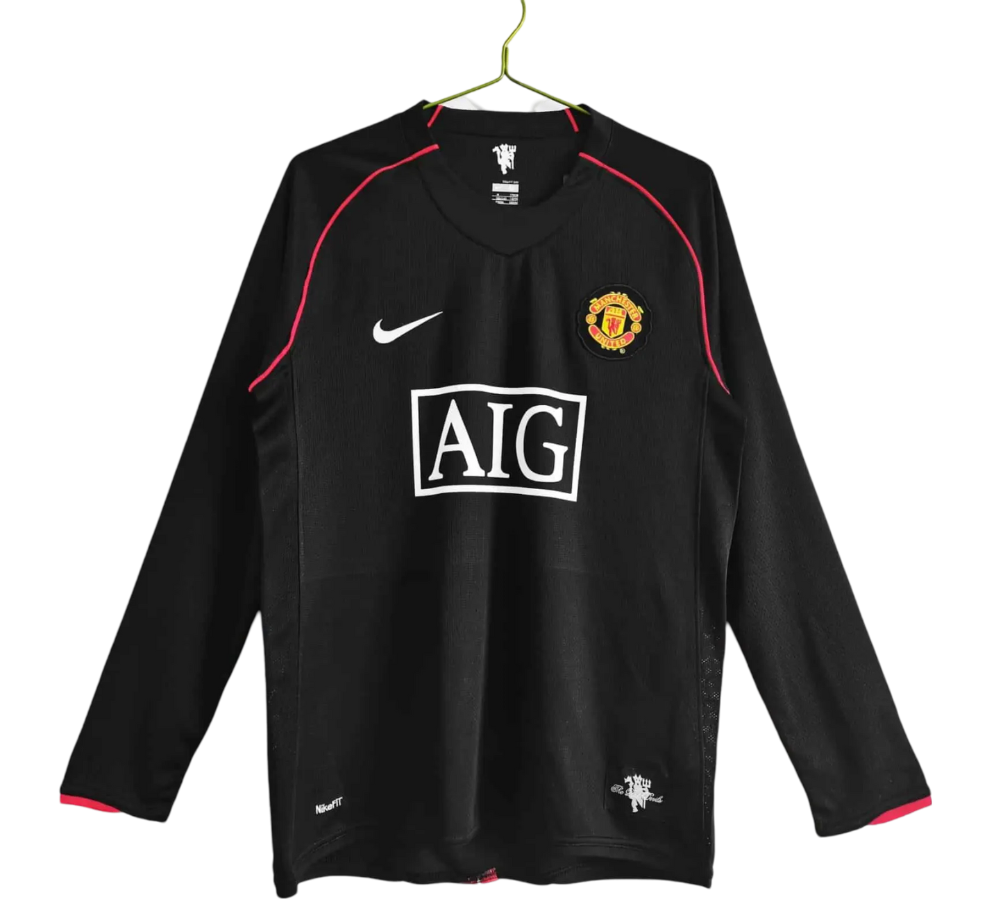 2007/2008 Manchester United AIG - Away Retro Kit – Long Sleeves - ClassicKits433