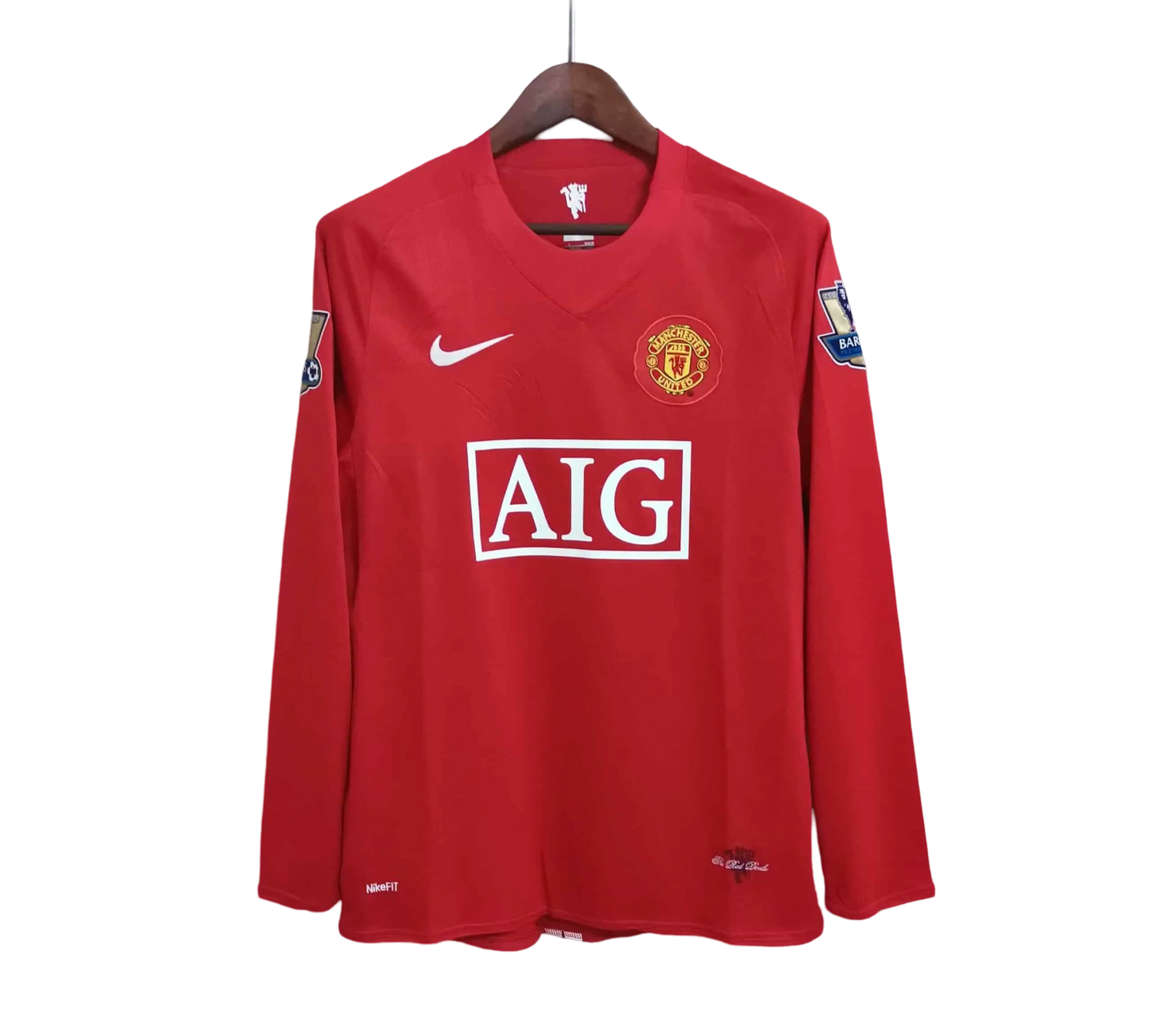 2007/2008 Manchester United AIG - Home Retro kit - Long sleeve - ClassicKits433