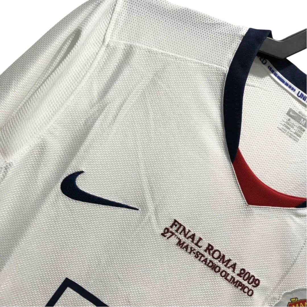 2008/2009 Manchester United AIG - Away White UCL final Retro Kit – Long Sleeves - ClassicKits433