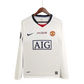 2008/2009 Manchester United AIG - Away White UCL final Retro Kit – Long Sleeves - ClassicKits433