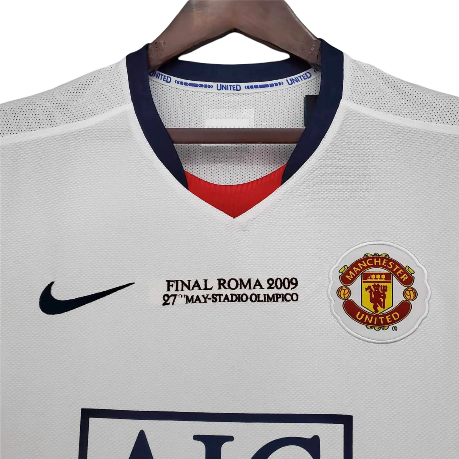 2008/2009 Manchester United AIG - Away white CL Retro Kit - ClassicKits433