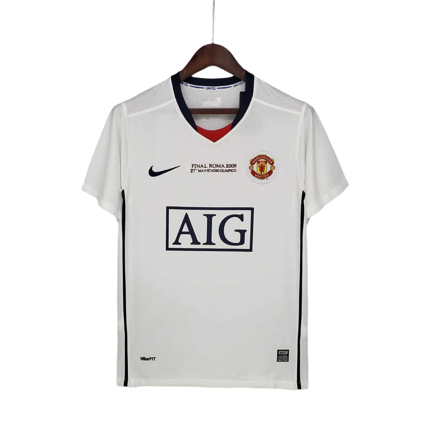 2008/2009 Manchester United AIG - Away white CL Retro Kit - ClassicKits433