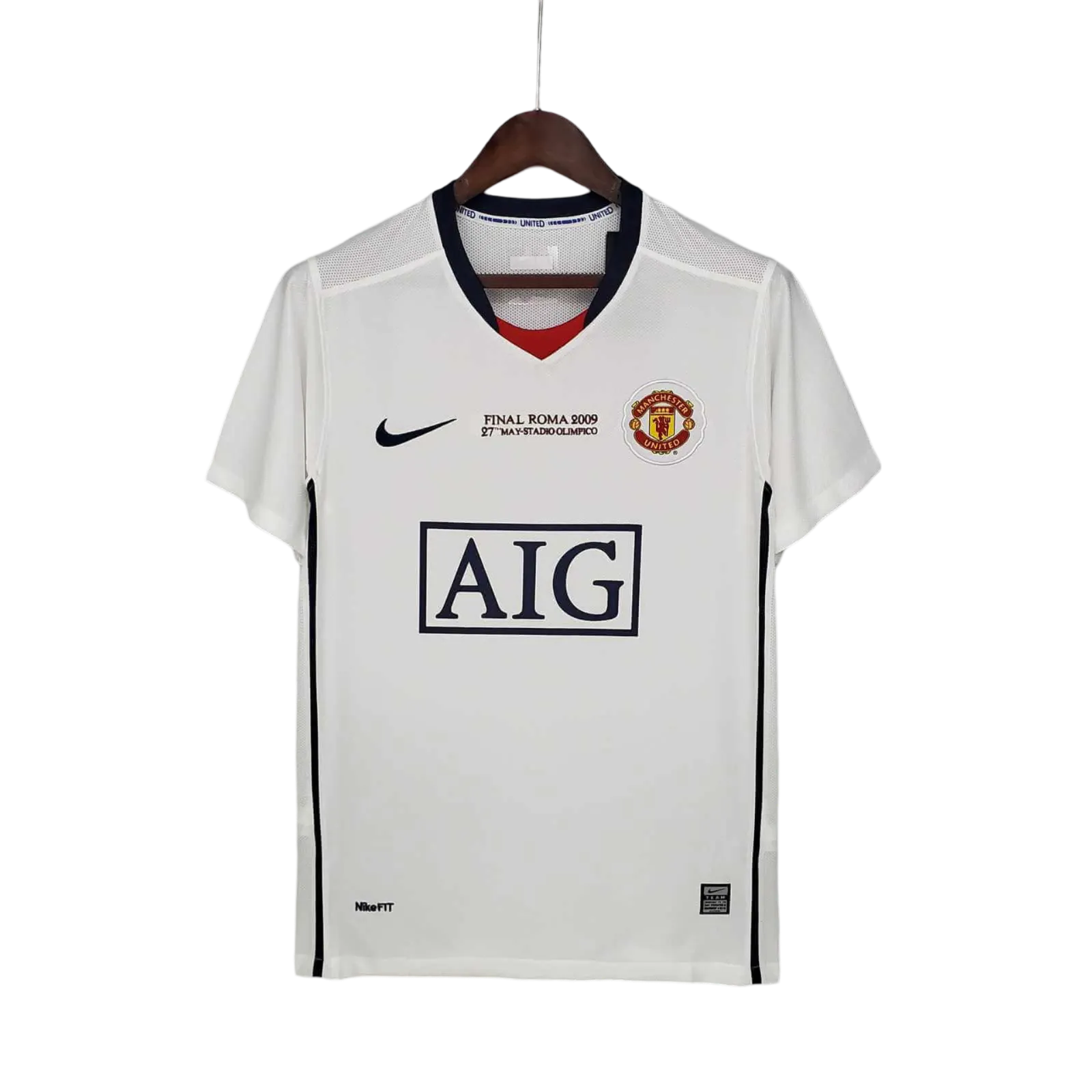 2008/2009 Manchester United AIG - Away white CL Retro Kit - ClassicKits433