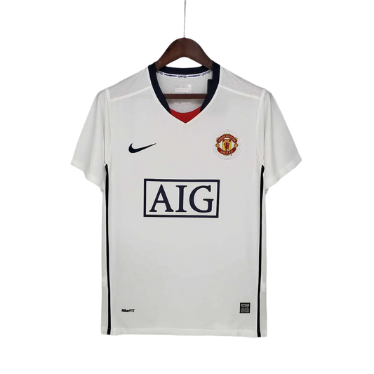 2008/2009 Manchester United AIG - Away white League Edition Retro Kit - ClassicKits433