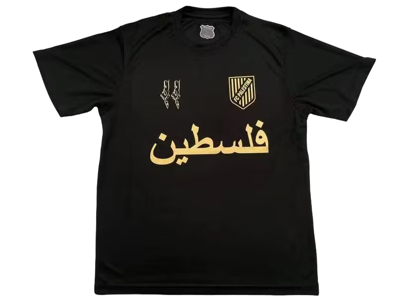 2024 Palestine Anniversary Black Arabic Kit - ClassicKits433