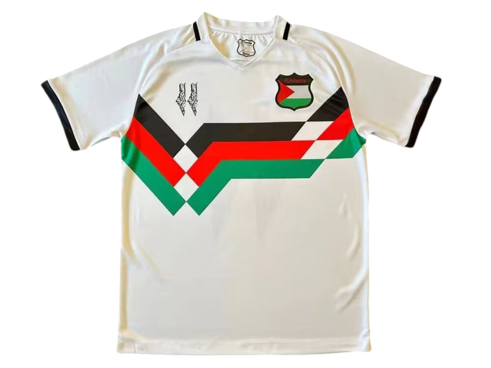 2024 Palestine White Stripped Kit - ClassicKits433