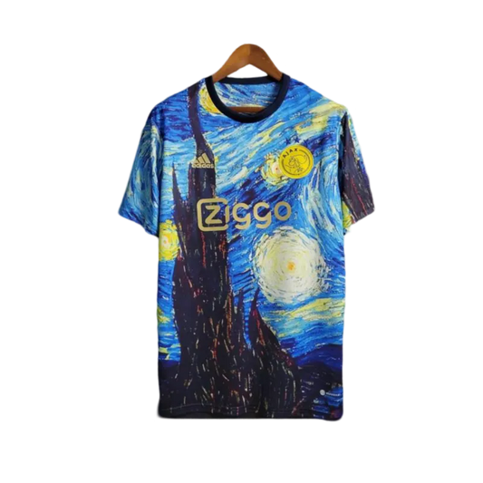 23/24 AJAX x Vincent Van Gogh Oil Painting Starry Night - Fan version