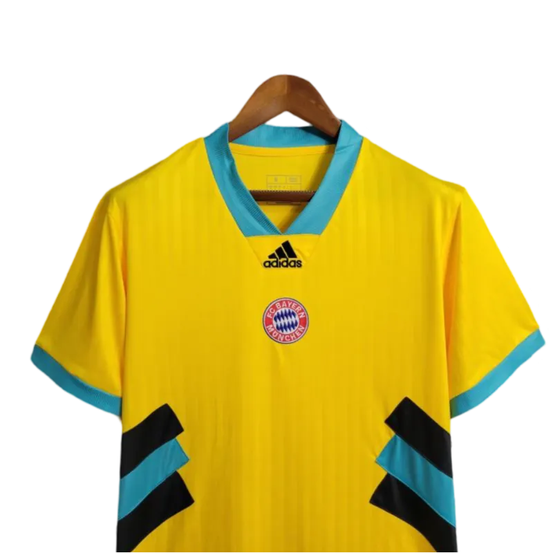 2023/2024 Bayern Munich Yellow Icon kit with Embroidery logo - Fan version - ClassicKits433