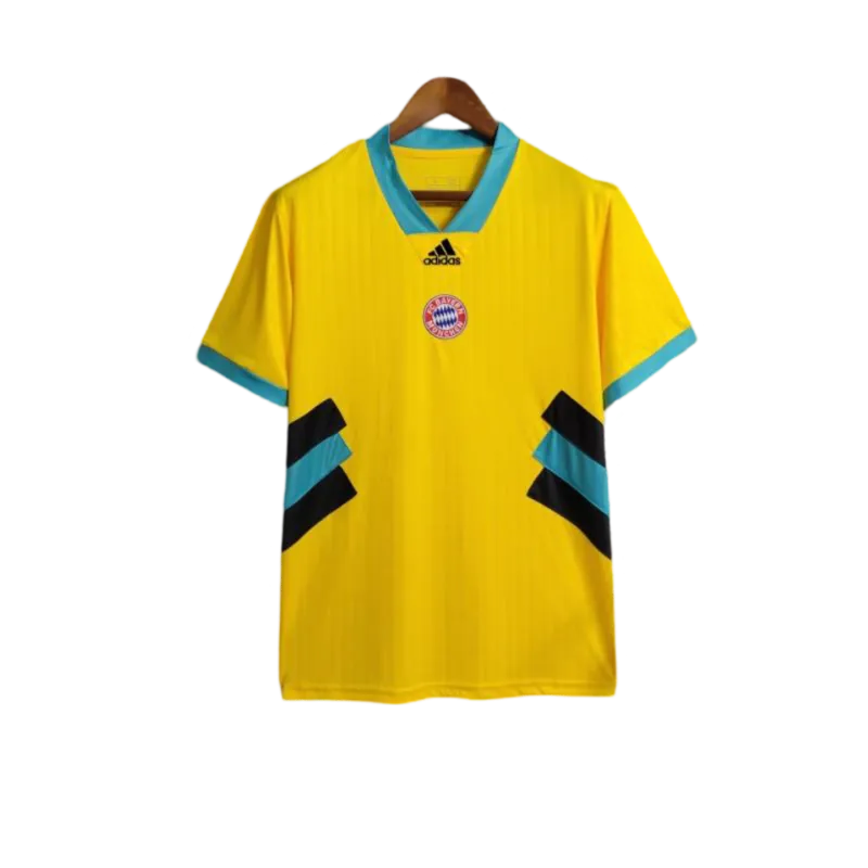 2023/2024 Bayern Munich Yellow Icon kit with Embroidery logo - Fan version - ClassicKits433