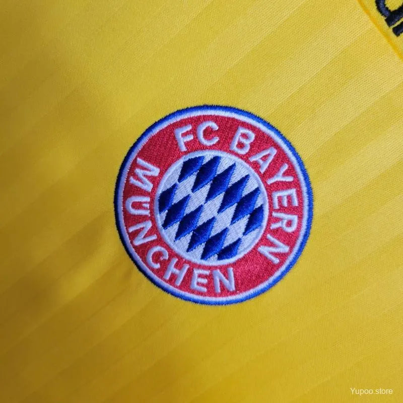 2023/2024 Bayern Munich Yellow Icon kit with Embroidery logo - Fan version - ClassicKits433