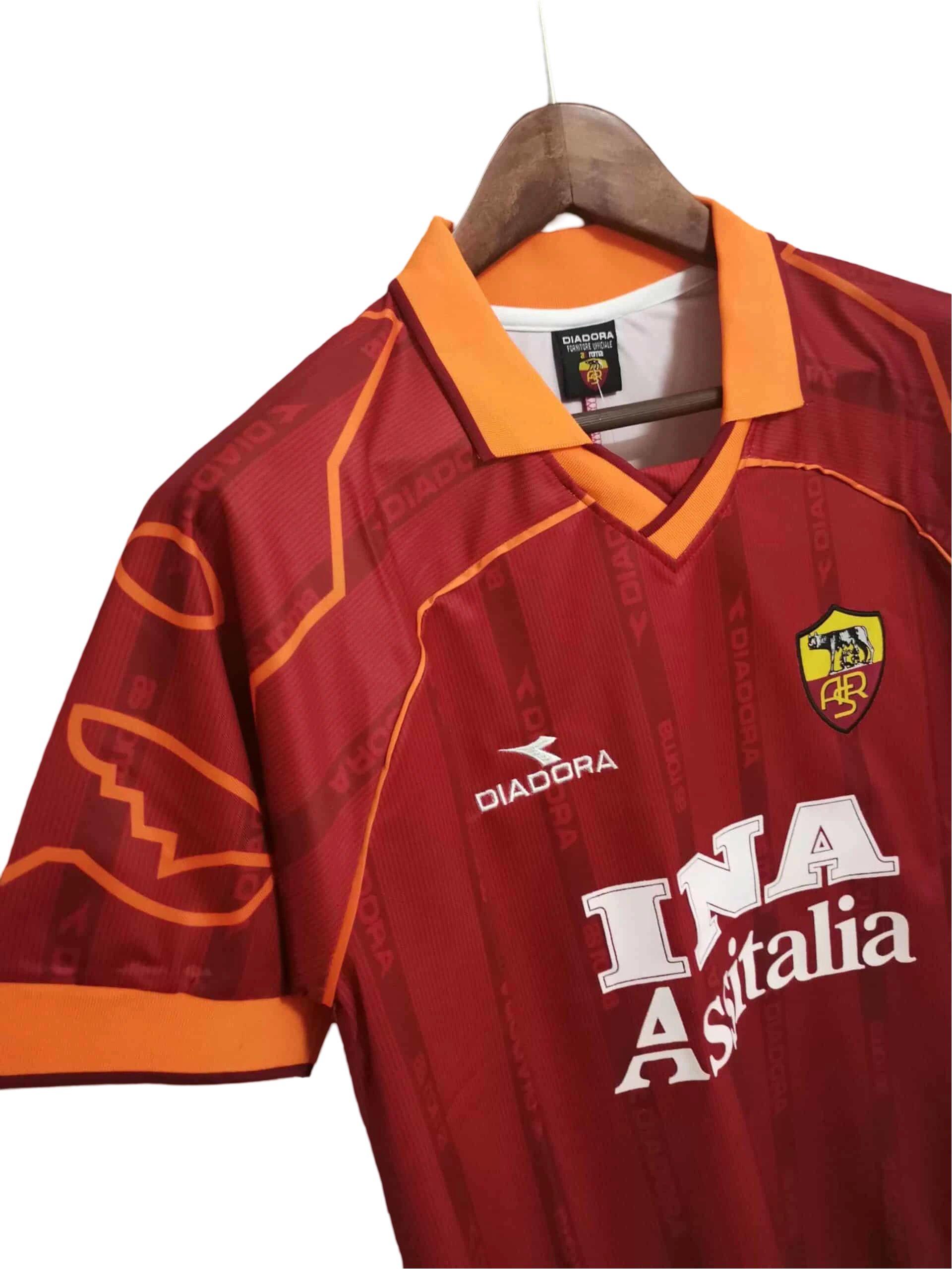 1999/2000 AS ROMA Home Retro Kit - ClassicKits433