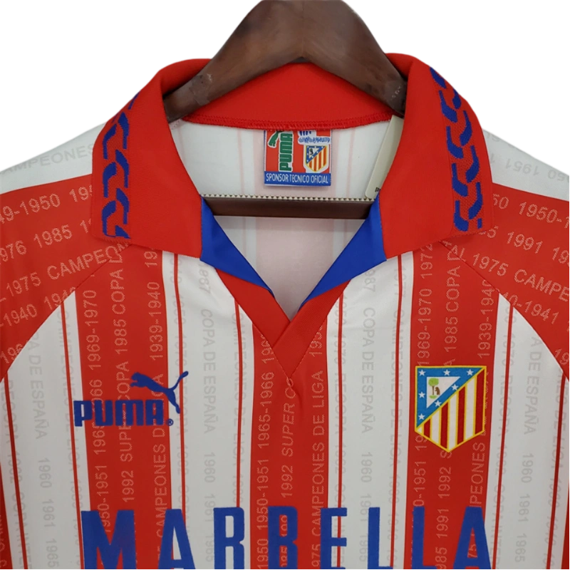 1995/96 Atletico Madrid Home Kit - ClassicKits433