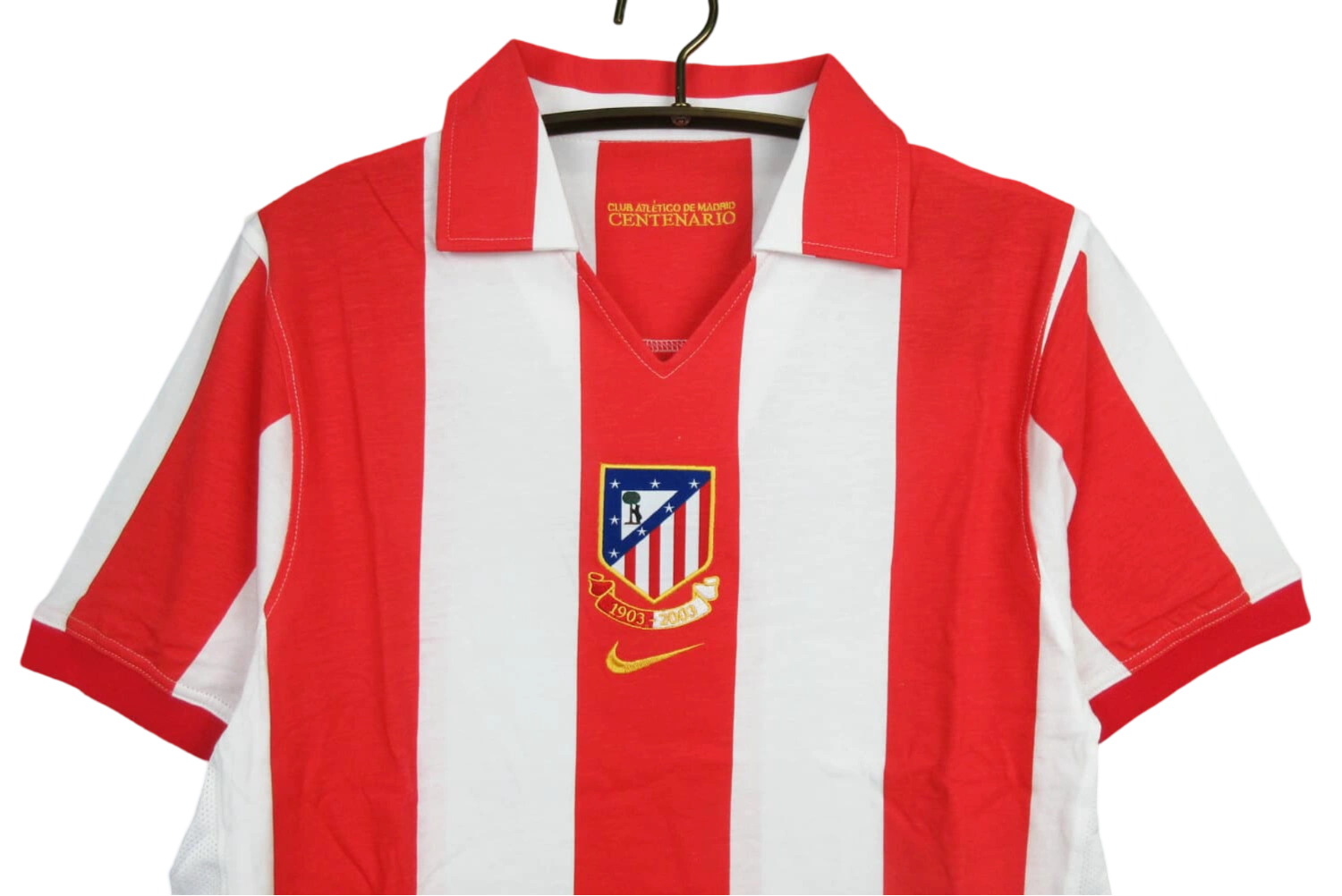 2003/04 Atletico Madrid Centenary Home Kit - ClassicKits433