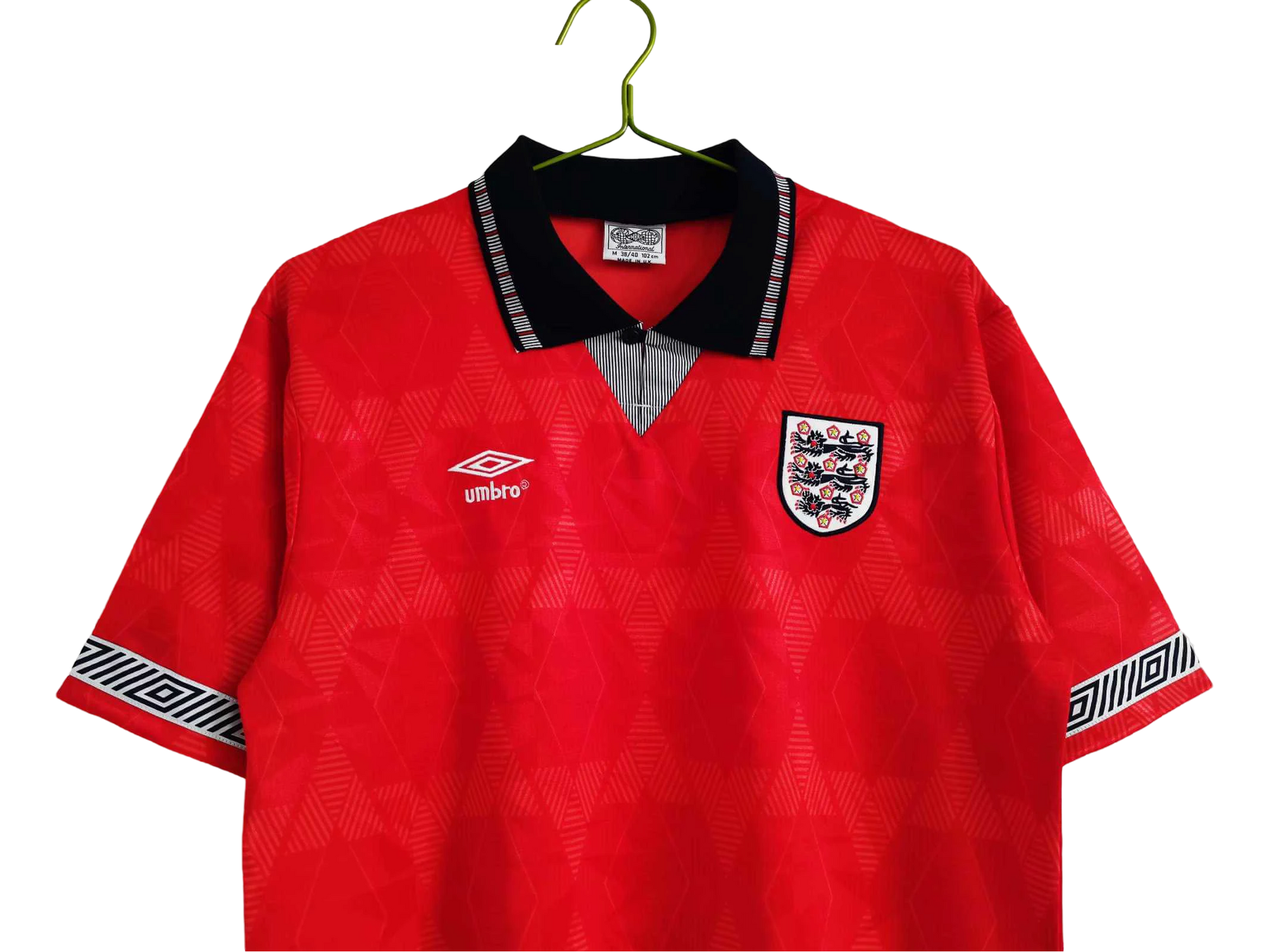 1990/1991 England Red Away Retro Kit - ClassicKits433