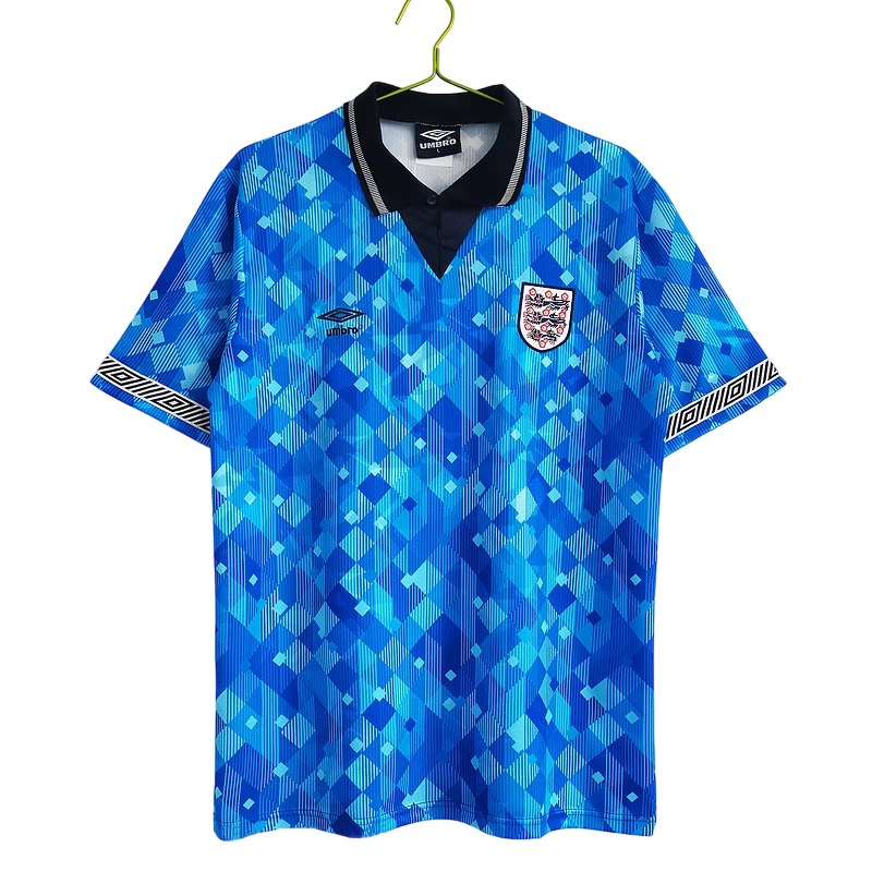 1990/1991 England Third Blue Retro Kit - ClassicKits433