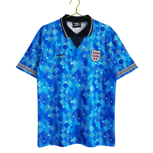 1990/1991 England Third Blue Retro Kit - ClassicKits433