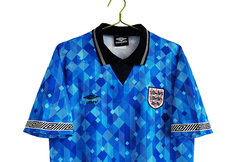 1990/1991 England Third Blue Retro Kit - ClassicKits433