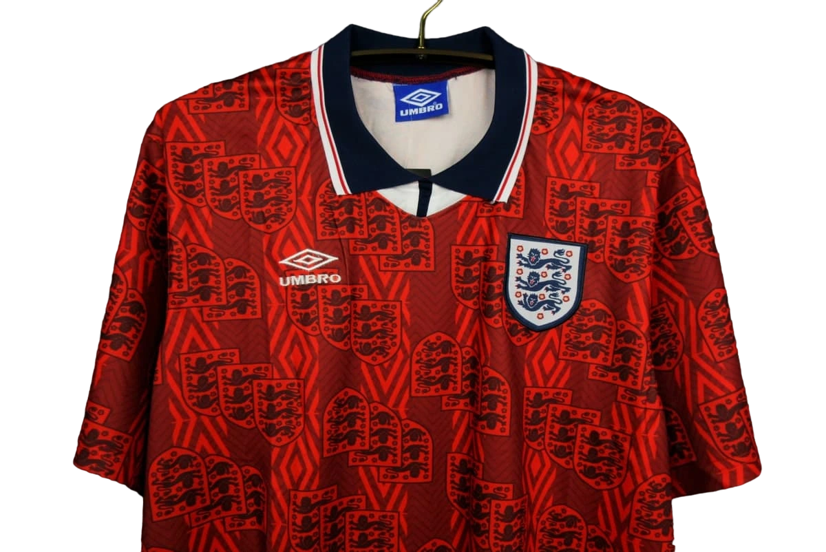 1994/1995 England Red Away Retro Kit - ClassicKits433