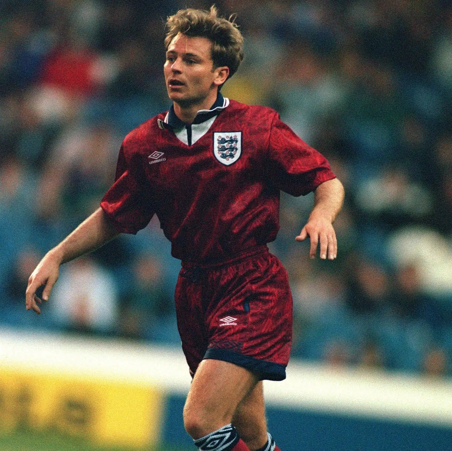 1994/1995 England Red Away Retro Kit - ClassicKits433